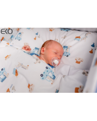 Printed cotton cot bedding set 135x100 cm BEIGE MEADOW Printed cotton cot bedding set 135x100 cm BEIGE MEADOW
