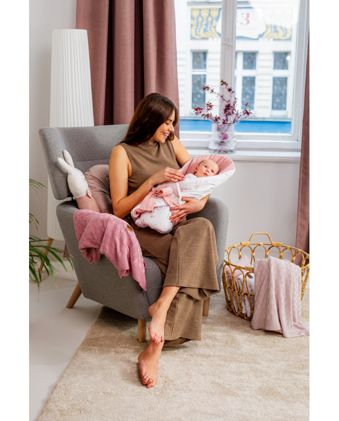 Printani Pamučni Baby Wrap sa kokosovim umetkom BALLERINA MOUSE Printani Pamučni Baby Wrap sa kokosovim umetkom BALLERINA MOUSE