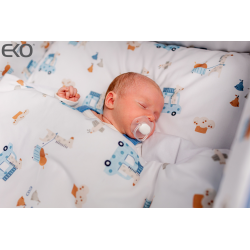 Printed cotton bedding - 2-piece 135x100 cm PILOT BEAR Printed cotton bedding - 2-piece 135x100 cm PILOT BEAR