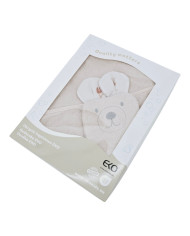 Bamboo Bathrobe plus washcloth EKO  BEIGE MEADOW