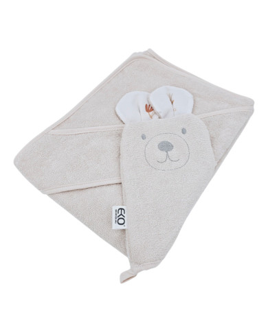 Bambusz fürdetőhuzat és mosdókendő EKO BEIGE MEADOW Bambusz fürdetőhuzat és mosdókendő EKO BEIGE MEADOW