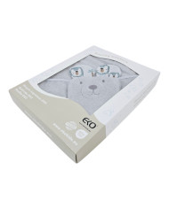 Couverture de bain et gant de toilette en bambou EKO LION