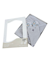 Couverture de bain et gant de toilette en bambou EKO LION