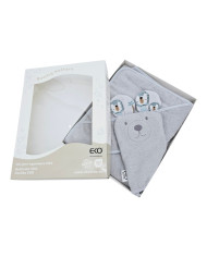 Couverture de bain et gant de toilette en bambou EKO LION