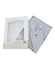 Couverture de bain et gant de toilette en bambou EKO LION