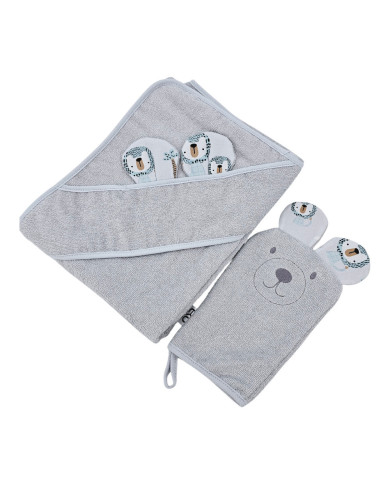 Bambus-Badehaube und Waschlappen EKO LION Bambus-Badehaube und Waschlappen EKO LION