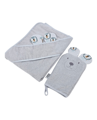 Bambus-Badehaube und Waschlappen EKO LION Bambus-Badehaube und Waschlappen EKO LION