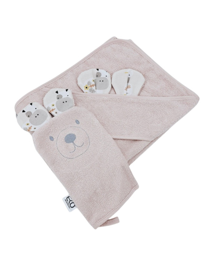 Bamusowe Okrycie kąpielowe i myjka EKO MOJA FARMA