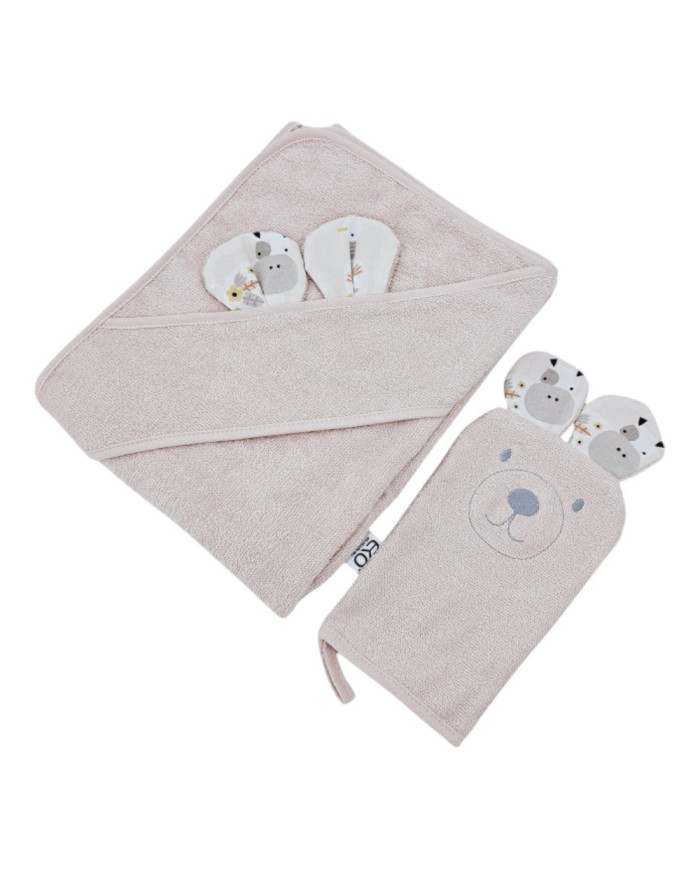 Bamusowe Okrycie kąpielowe i myjka EKO MOJA FARMA