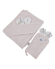 Bambusz fürdetőhuzat és mosdókendő EKO MY FARM Bambusz fürdetőhuzat és mosdókendő EKO MY FARM