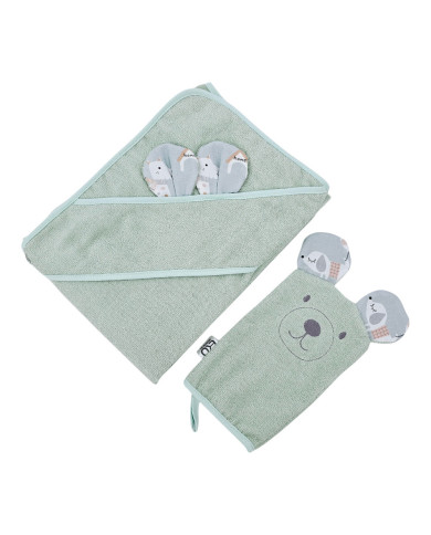 Couverture de bain et gant de toilette en bambou EKO DOGS Couverture de bain et gant de toilette en bambou EKO DOGS