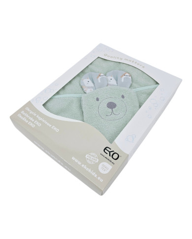 Couverture de bain et gant de toilette en bambou EKO DOGS Couverture de bain et gant de toilette en bambou EKO DOGS