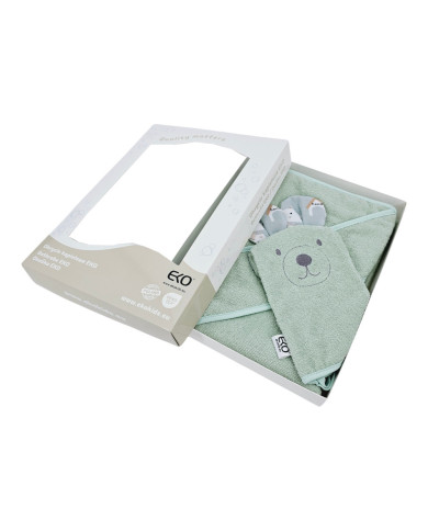 Couverture de bain et gant de toilette en bambou EKO DOGS Couverture de bain et gant de toilette en bambou EKO DOGS