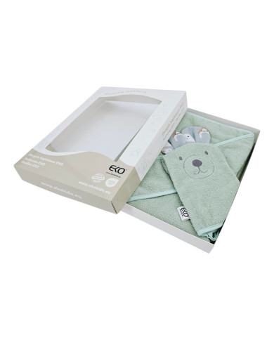 Couverture de bain et gant de toilette en bambou EKO DOGS Couverture de bain et gant de toilette en bambou EKO DOGS