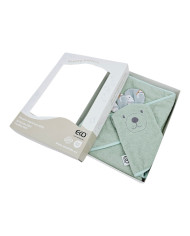 Couverture de bain et gant de toilette en bambou EKO DOGS