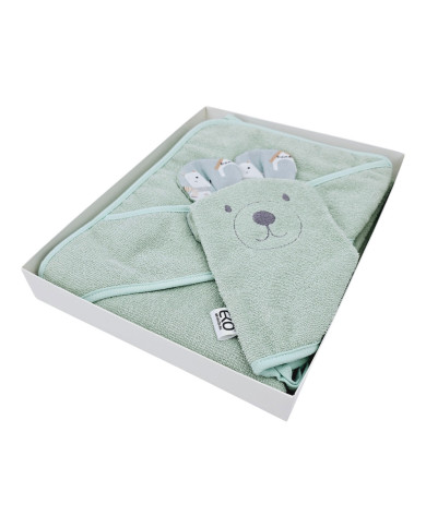 Couverture de bain et gant de toilette en bambou EKO DOGS Couverture de bain et gant de toilette en bambou EKO DOGS