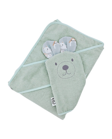 Couverture de bain et gant de toilette en bambou EKO DOGS Couverture de bain et gant de toilette en bambou EKO DOGS