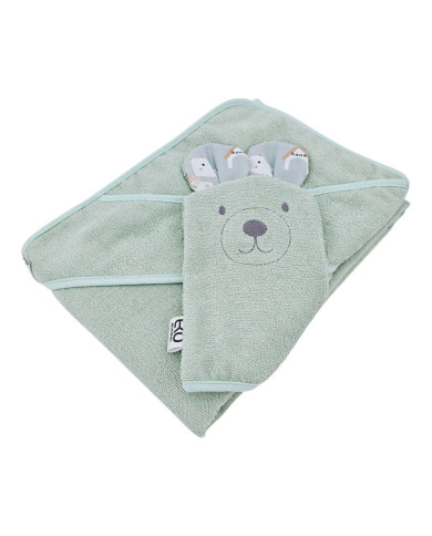 Couverture de bain et gant de toilette en bambou EKO DOGS Couverture de bain et gant de toilette en bambou EKO DOGS