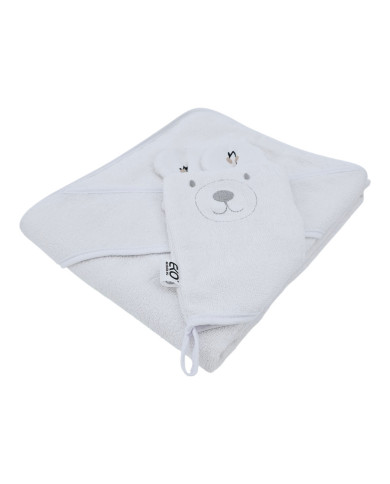 Couverture de bain et gant de toilette en bambou EKO CHERRIES Couverture de bain et gant de toilette en bambou EKO CHERRIES