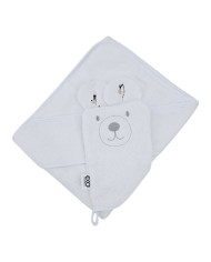 Couverture de bain et gant de toilette en bambou EKO CHERRIES Couverture de bain et gant de toilette en bambou EKO CHERRIES