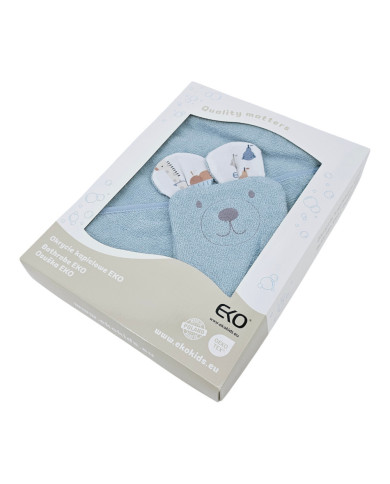 Bamboo Bathrobe plus washcloth EKO GIRAFFE Bamboo Bathrobe plus washcloth EKO GIRAFFE