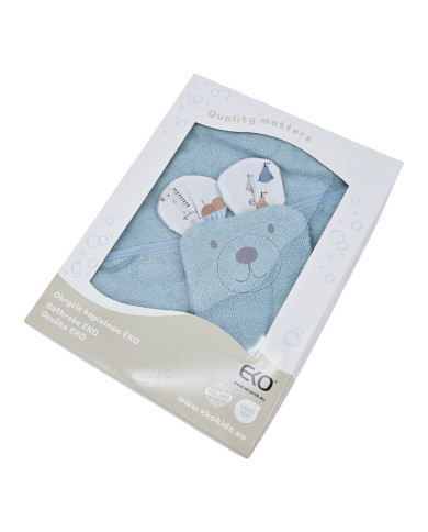 Bamboo Bathrobe plus washcloth EKO GIRAFFE Bamboo Bathrobe plus washcloth EKO GIRAFFE