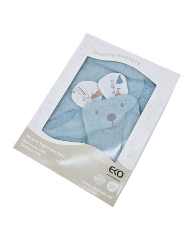 Bamboo Bathrobe plus washcloth EKO GIRAFFE Bamboo Bathrobe plus washcloth EKO GIRAFFE