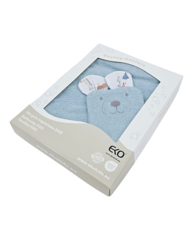 Bamboo Bathrobe plus washcloth EKO GIRAFFE Bamboo Bathrobe plus washcloth EKO GIRAFFE