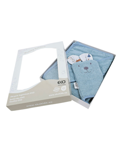 Bamboo Bathrobe plus washcloth EKO GIRAFFE Bamboo Bathrobe plus washcloth EKO GIRAFFE
