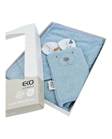 Bamboo Bathrobe plus washcloth EKO GIRAFFE Bamboo Bathrobe plus washcloth EKO GIRAFFE
