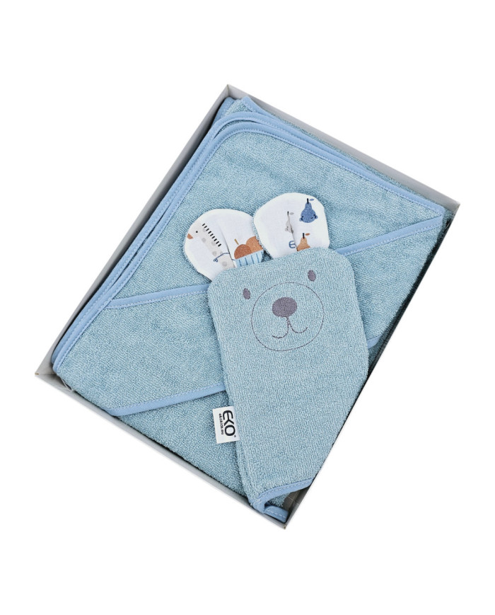 Couverture de bain et gant de toilette en bambou EKO GIRAFFE Couverture de bain et gant de toilette en bambou EKO GIRAFFE