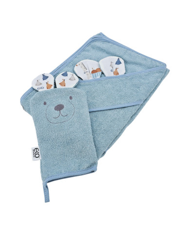Bamboo Bathrobe plus washcloth EKO GIRAFFE Bamboo Bathrobe plus washcloth EKO GIRAFFE