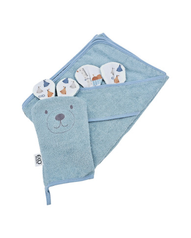 Bamboo Bathrobe plus washcloth EKO GIRAFFE Bamboo Bathrobe plus washcloth EKO GIRAFFE