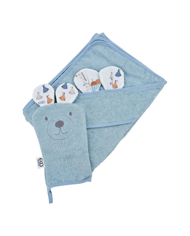 Bamboo Bathrobe plus washcloth EKO GIRAFFE Bamboo Bathrobe plus washcloth EKO GIRAFFE