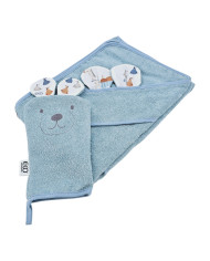 Couverture de bain et gant de toilette en bambou EKO GIRAFFE Couverture de bain et gant de toilette en bambou EKO GIRAFFE