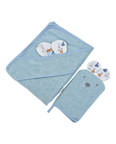 Bamboo Bathrobe plus washcloth EKO GIRAFFE Bamboo Bathrobe plus washcloth EKO GIRAFFE