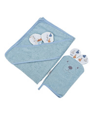 Couverture de bain et gant de toilette en bambou EKO GIRAFFE Couverture de bain et gant de toilette en bambou EKO GIRAFFE