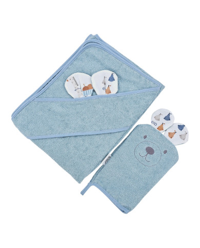 Bamboo Bathrobe plus washcloth EKO GIRAFFE Bamboo Bathrobe plus washcloth EKO GIRAFFE