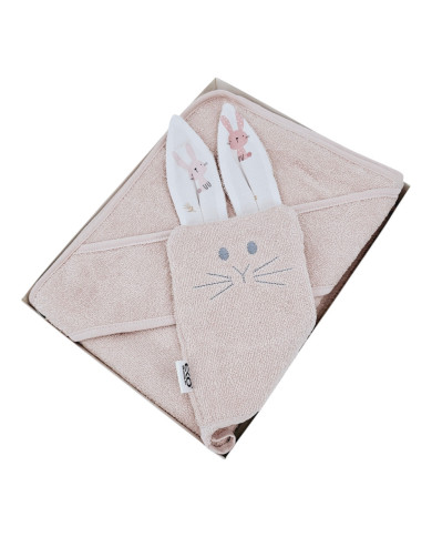 Хлопковый чехол для купания и фланель EKO BUNNY Хлопковый чехол для купания и фланель EKO BUNNY