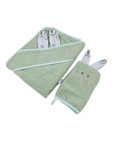Housse de bain en coton et flanelle EKO LION Housse de bain en coton et flanelle EKO LION
