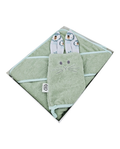 Housse de bain en coton et flanelle EKO LION Housse de bain en coton et flanelle EKO LION