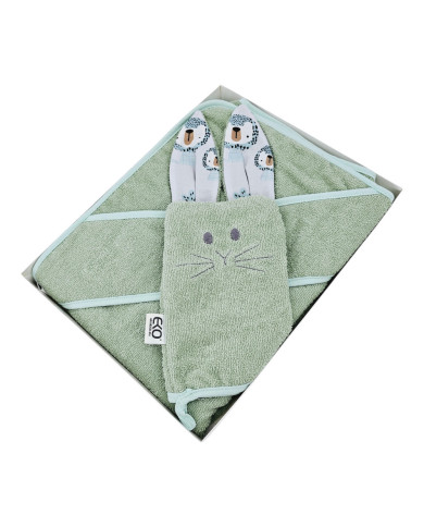 Housse de bain en coton et flanelle EKO LION Housse de bain en coton et flanelle EKO LION