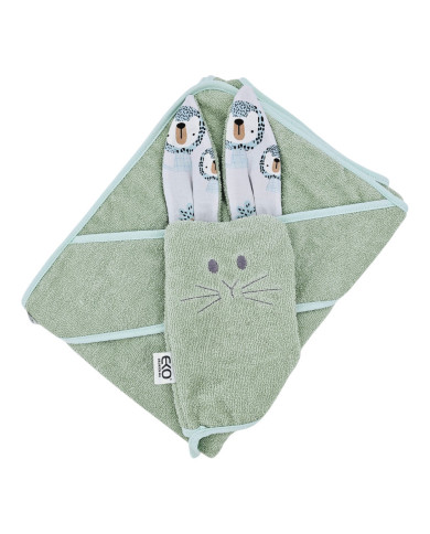 Housse de bain en coton et flanelle EKO LION Housse de bain en coton et flanelle EKO LION