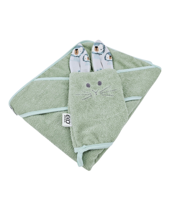 Pamut fürdőlepedő és EKO flanel LION