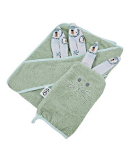 Хлопковый чехол для купания и фланель EKO LION