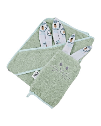 Housse de bain en coton et flanelle EKO LION Housse de bain en coton et flanelle EKO LION