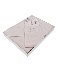 Housse de bain en coton et flanelle EKO MY FARM Housse de bain en coton et flanelle EKO MY FARM