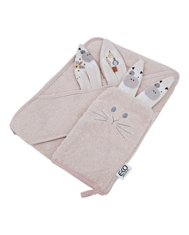 Housse de bain en coton et flanelle EKO MY FARM Housse de bain en coton et flanelle EKO MY FARM