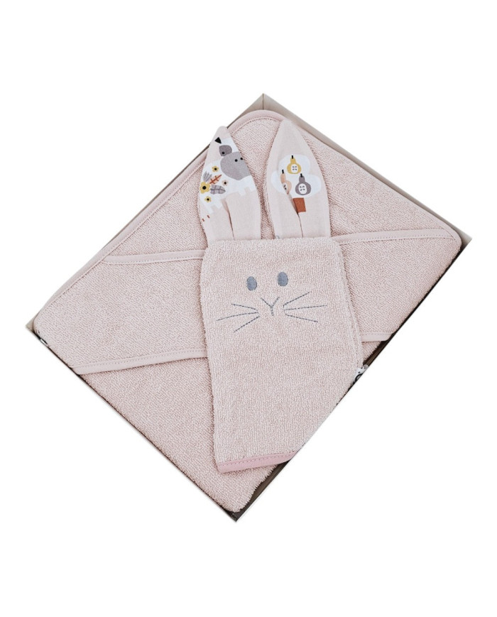 Bawełniane Okrycie kąpielowe i myjka EKO MOJA FARMA Bawełniane Okrycie kąpielowe i myjka EKO MOJA FARMA