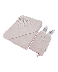 Bawełniane Okrycie kąpielowe i myjka EKO MOJA FARMA Bawełniane Okrycie kąpielowe i myjka EKO MOJA FARMA